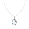 COLLANA CATENA FORZATINA DIAMANTATA CON NIDO CON PERLA SCARAMAZZA IN ACCIAIO