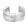 BRACCIALE RIGIDO MULTIFILO MODELLO SCHIAVA IN ACCIAIO