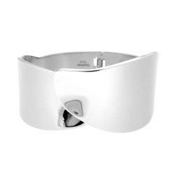 BRACCIALE RIGIDO MODELLO SCHIAVA FASCIA AVVOLGENTE IN ACCIAIO