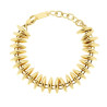 BRACCIALE CATENA SPINA DI PESCE IN ACCIAIO COLORE ORO