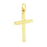 CIONDOLO CROCE LATINA IN ARGENTO 925 GALVANICA ORO